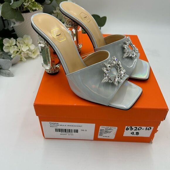 - Women’s Nalebe diamanté iridescent mule, size 39.5 made in Italy - Picture 8 of 9